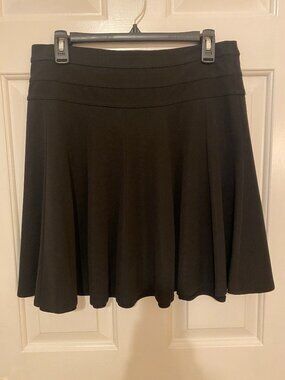INC Black A-line Skirt_Size Med